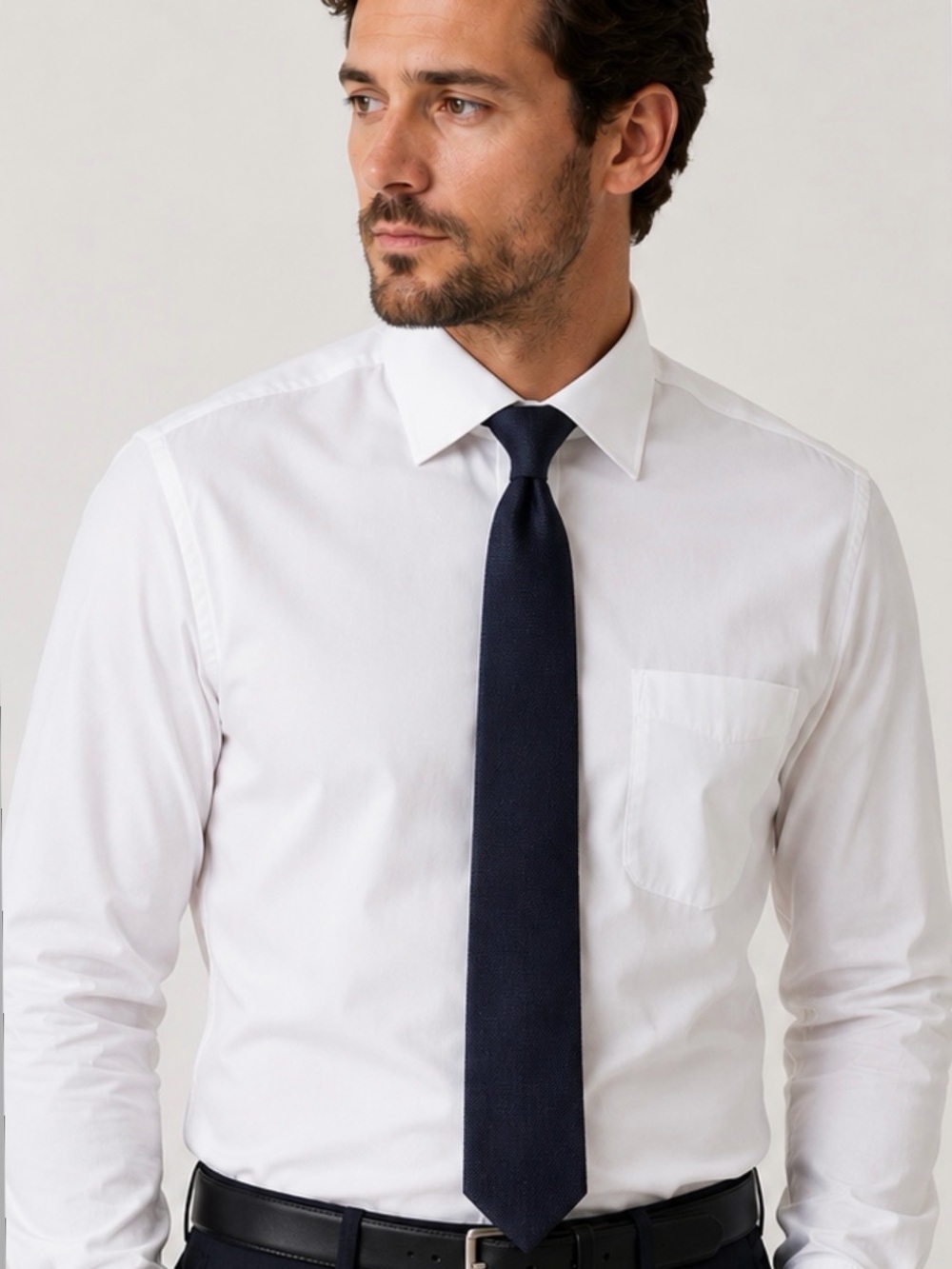 Lauren Ralph Lauren White Stretch Dress Shirt Regular Fit | Men’s 16½ 34-35
